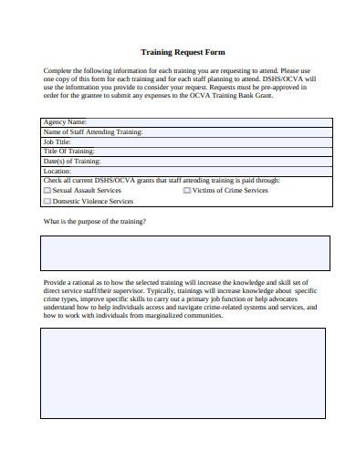 13 Training Request Form Templates In PDF Free Premium Templates