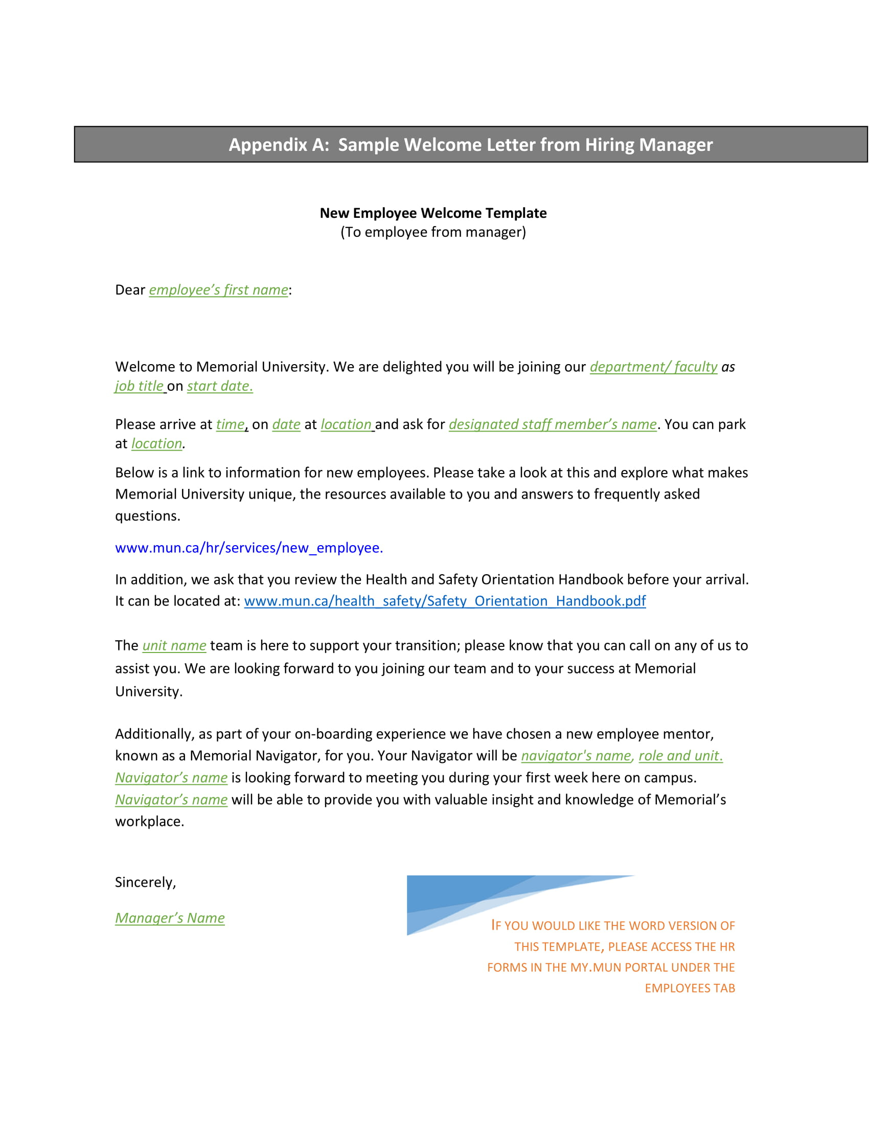 9 New Hire Welcome Letter Examples PDF Examples