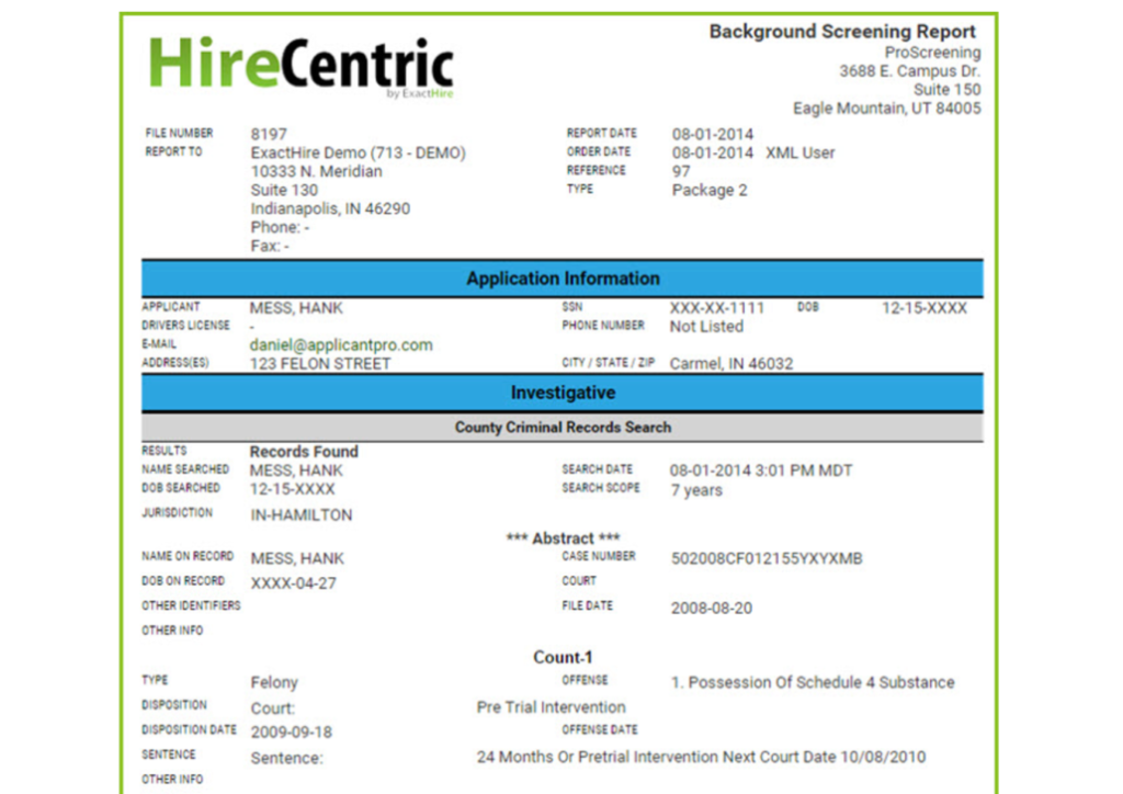 Background Checks Pre Employment Screening ExactHire