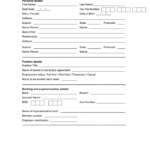 Employee Details Form Template Australia In Word And Pdf Formats