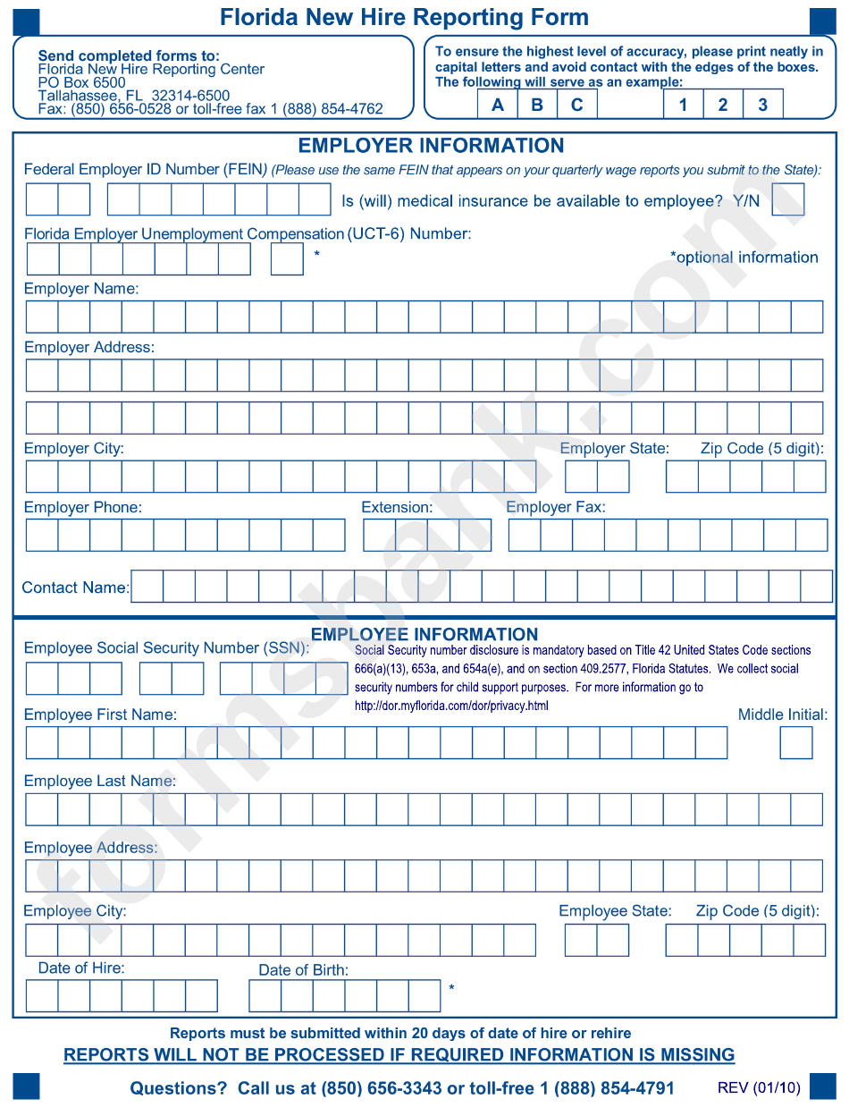 2023 Michigan New Hire Reporting Form