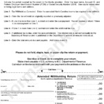 Form Nc 5x Amended Withholding Return Printable Pdf Download