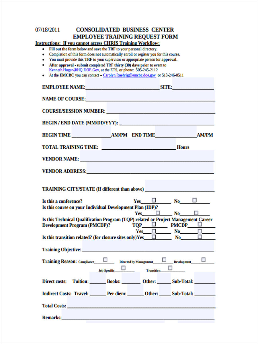 FREE 11 Employee Requisition Forms In PDF Ms Word Excel