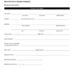 FREE 13 Employee Information Forms In MS Word PDF