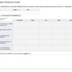 Free Feedback Form Templates Smartsheet With Regard To Blank