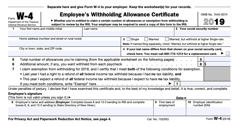 How Do I Fill Out The 2019 W 4 Calculate Withholding Allowances Gusto