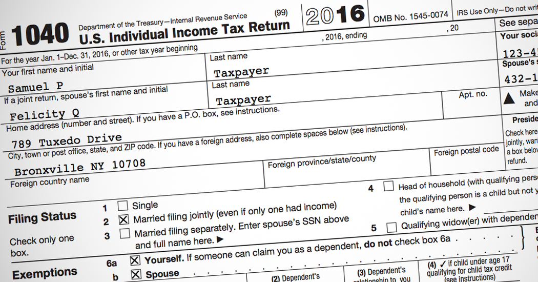 How To Fill Out Your Tax Return Like A Pro The New York Times