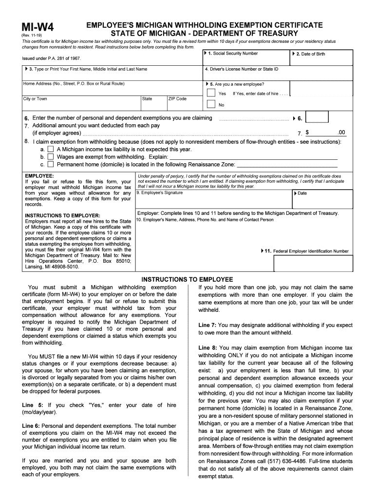W 9 Form 2023 Michigan Printable Forms Free Online