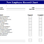 New Employee Record Chart My Excel Templates