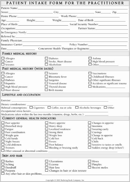 Patient Intake Form Template Luxury Patient Intake Form Template Word 