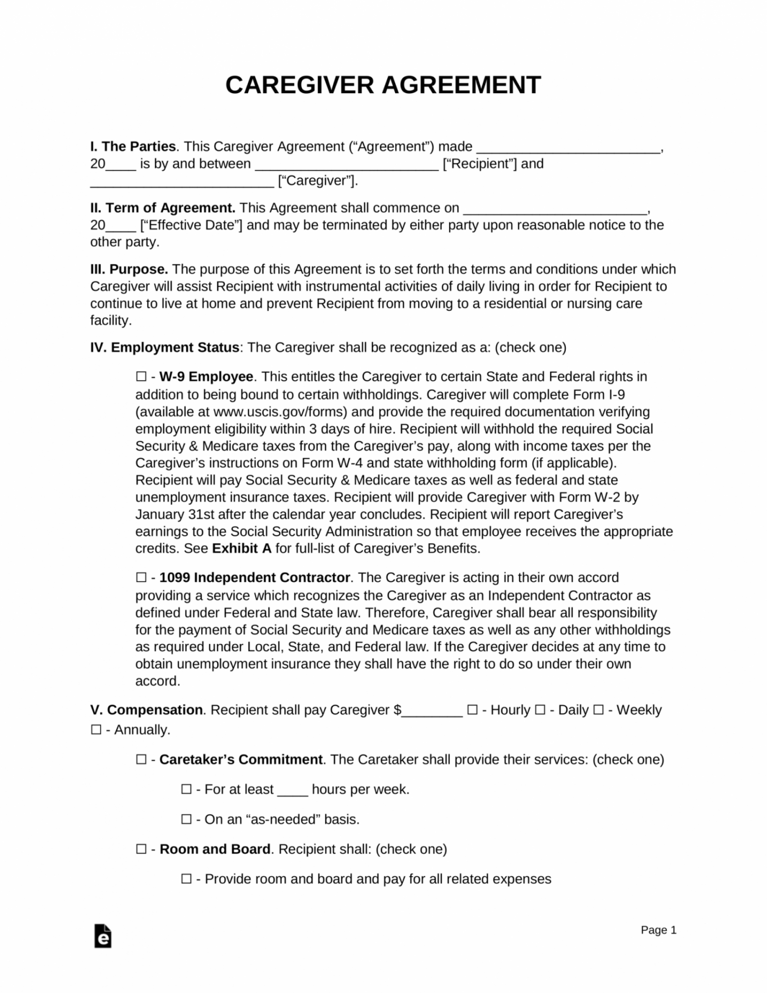 Professional Terms Of Service Contract Template Example Theearthe