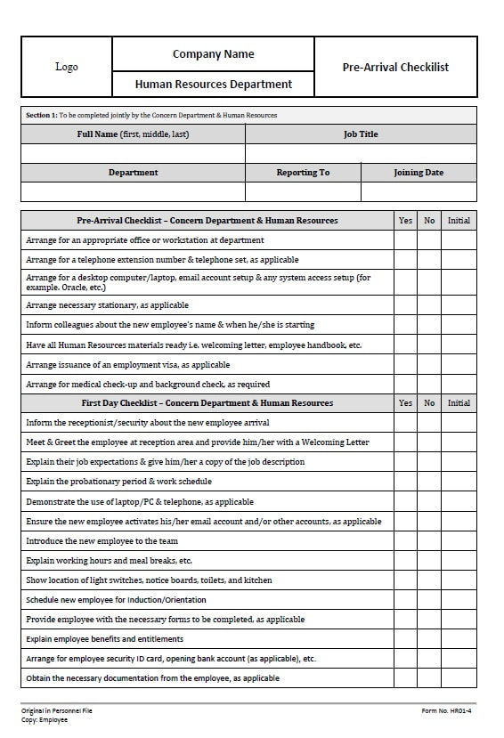 Recruitment Forms