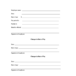 Sample Form For New Hire Rate Of Pay Printable Pdf Download