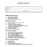 Sample New Hire Checklist Template 11 Documents In PDF