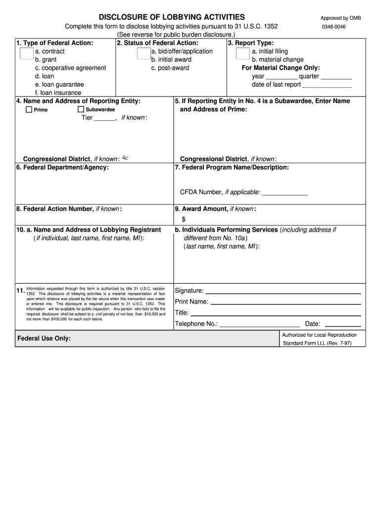 Sf Lll Fillable Form 2016 Fill And Sign Printable Template Online