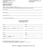 Wyoming New Hire Reporting Form Printable Pdf Download