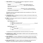 Free Non Compete Agreement Template PDF Word EForms